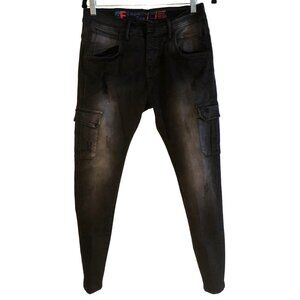 Emporio Fox Distressed Black Jeans Women Size 12